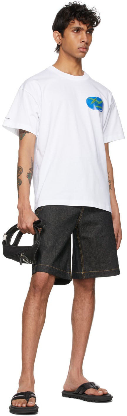 Jacquemus White 'Le T-Shirt Haricots' T-Shirt