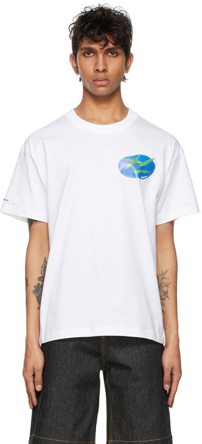 Jacquemus White 'Le T-Shirt Haricots' T-Shirt - T-shirt Jacqueumus White 'Le T-shirt' Haricots ' - Jacquemus 화이트 '르 티셔츠 Haricots'티셔츠