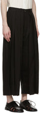 Jan-Jan Van Essche Black Linen Loose Fit Trousers