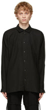 Jan-Jan Van Essche Black Wide Fit Shirt - Jan-Jan Van Van Essche Shirt End Matériel Noir - Jan-Jan van essche 블랙 와이드 피트 셔츠