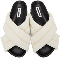 Jil Sander Beige Criss Cross Sandals