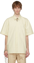 Jil Sander Beige Heavy Poplin Short Sleeve Shirt - Jil Sander Beige Beige Shirt à manches courtes - 길 샌더 베이지 색 무거운 포플린 짧은 소매 셔츠