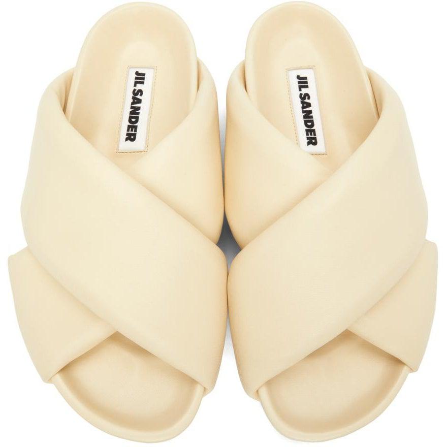 Jil Sander Beige Oversize Wrapped Sandals