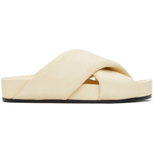 Jil Sander Beige Oversize Wrapped Sandals - Jil Sander Beige Sandales enveloppées surdimensionnées surdimensionnées - 긴 샌더 베이지 대형 샌들과 함께 샌들
