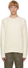 Jil Sander Beige Panelled Long Sleeve T-Shirt - T-shirt à manches longues à manches longues Beige Jil Sander Beige - 길 샌더 베이지 패널 롱 소매 티셔츠