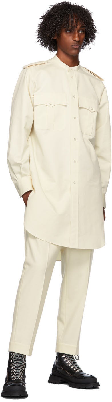 Jil Sander Beige Silk Shirt