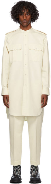 Jil Sander Beige Silk Shirt - Chemise de soie beige Jil Sander Beige - 길 샌더 베이지 실크 셔츠