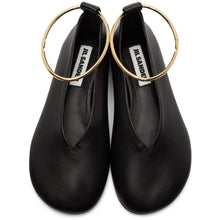 Jil Sander Black Classic Anklet Ballerina Flats