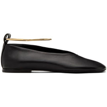 Jil Sander Black Classic Anklet Ballerina Flats - Jil Sander Black Classic Anklet Ballerina Appartements - JIL 샌더 블랙 클래식 Anklet 발레리나 아파트