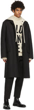 Jil Sander Black Detachable Collar Sport Trench Coat