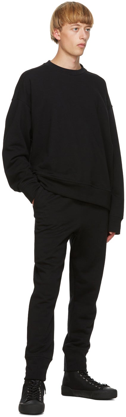 Jil Sander Black French Terry Lounge Pants