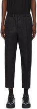 Jil Sander Black Gabardine Cropped Trousers - Jil Sander Black Gabardine Pantalon recadré - Jil Sander Black Gabardine은 바지를 자른 자른 샌들입니다