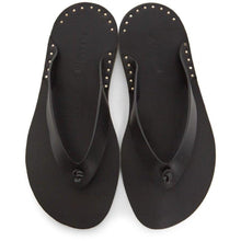 Jil Sander Black Leather Sandals