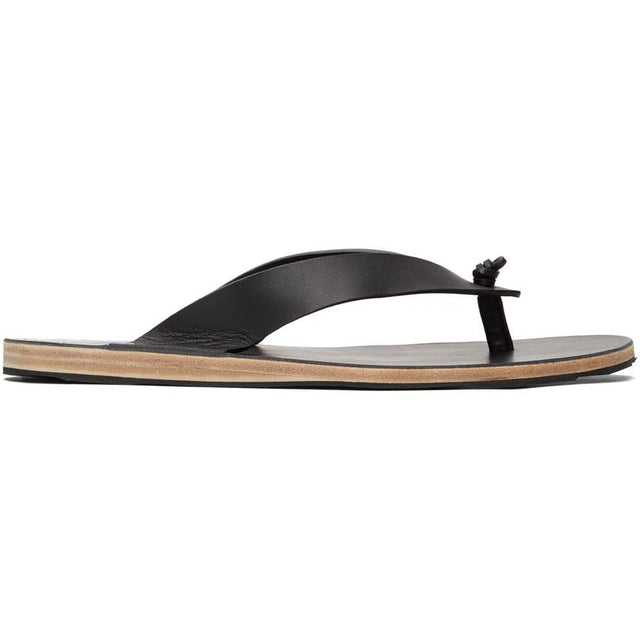 Jil Sander Black Leather Sandals - Sandales en cuir noir Jil Sander - 길 샌더 블랙 가죽 샌들
