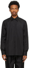 Jil Sander Black Organic Poplin Shirt - Chemise popeline biologique noire Jil Sander - JIM 샌더 블랙 유기농 포플린 셔츠