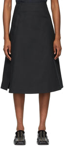 Jil Sander Black PiquÃ© Structured Skirt - Jil Sander Black Piquél Stud Thirt - Jil Sander Black Piqué Structed Skirt.