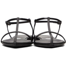 Jil Sander Black Polka Dot Pointy Toe Flat Sandals