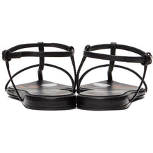 Jil Sander Black Polka Dot Pointy Toe Flat Sandals