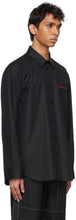 Jil Sander Black Poplin Pin Shirt