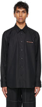 Jil Sander Black Poplin Pin Shirt - Jil Sander Black Poplin Shirt - Jil 샌더 블랙 포플린 핀 셔츠