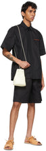 Jil Sander Black Poplin Pin Short Sleeve Shirt