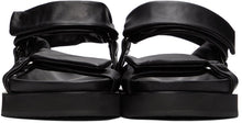 Jil Sander Black Sheepskin Sandals