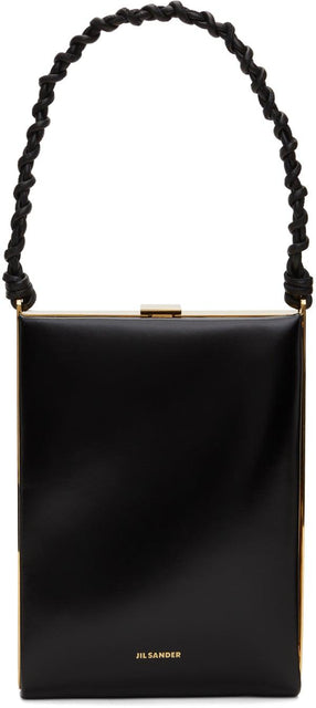 Jil Sander Black Small Tangle Box Bag - Jil Sander Noir Petit Sac Box Tangle - JIM 샌더 블랙 작은 얽힌 상자 가방
