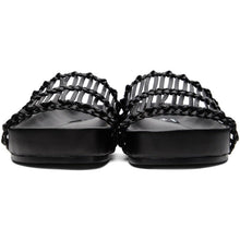 Jil Sander Black Tiered Flat Sandals