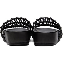 Jil Sander Black Tiered Flat Sandals