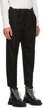 Jil Sander Black Wool Flannel Cropped Trousers