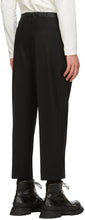 Jil Sander Black Wool Flannel Cropped Trousers
