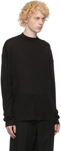 Jil Sander Black Wool Sweater