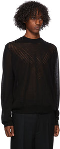 Jil Sander Black Wool Sweater