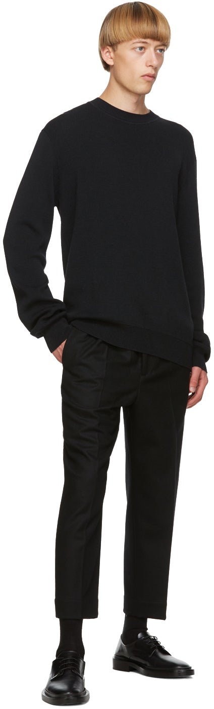 Jil Sander Black Wool Sweater