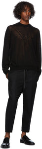 Jil Sander Black Wool Sweater