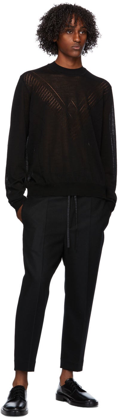 Jil Sander Black Wool Sweater