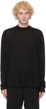 Jil Sander Black Wool Sweater - Jil Sander Pull en laine noire - JIL 샌더 검은 양모 스웨터