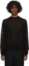 Jil Sander Black Wool Sweater - Jil Sander Pull en laine noire - JIL 샌더 검은 양모 스웨터