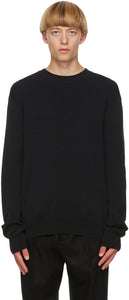 Jil Sander Black Wool Sweater - Jil Sander Pull en laine noire - JIL 샌더 검은 양모 스웨터