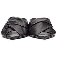 Jil Sander Black Wrapped Flat Sandals
