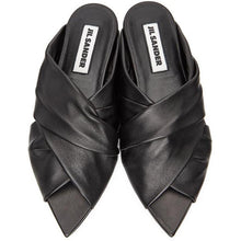 Jil Sander Black Wrapped Flat Sandals