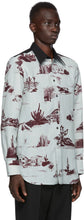 Jil Sander Blue Western Landscape Shirt