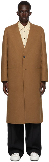 Jil Sander Brown Cashmere Coat - Jil Sander Brown Cashmere manteau - 길 샌더 브라운 캐시미어 코트