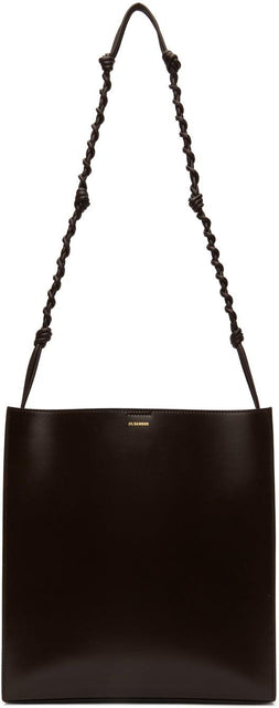 Jil Sander Brown Medium Tangle Bag - Jil Sander Brown Brown Tangle Sac - 길 샌더 갈색 중간 얽힌 가방