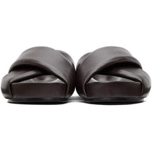 Jil Sander Brown Oversize Wrapped Sandals