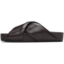 Jil Sander Brown Oversize Wrapped Sandals
