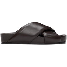 Jil Sander Brown Oversize Wrapped Sandals - Jil Sander Brown Sandales enveloppées surdimensionnées surdimensionnées - 길 샌더 브라운은 래핑 된 샌들을 대형화합니다