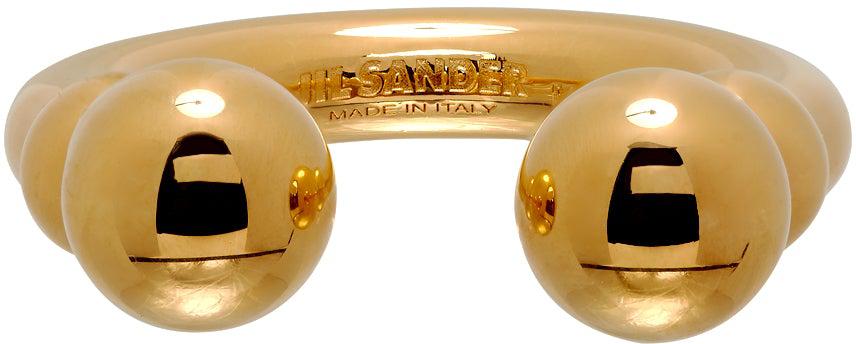 Jil Sander Gold Sphere Ring – BlackSkinny