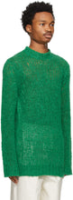 Jil Sander Green Linen Sweater