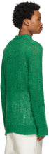 Jil Sander Green Linen Sweater